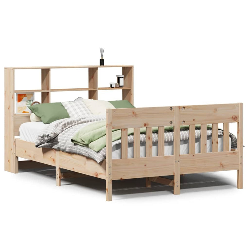 Bed Frame without Mattress 140x200 cm Solid Wood Pine