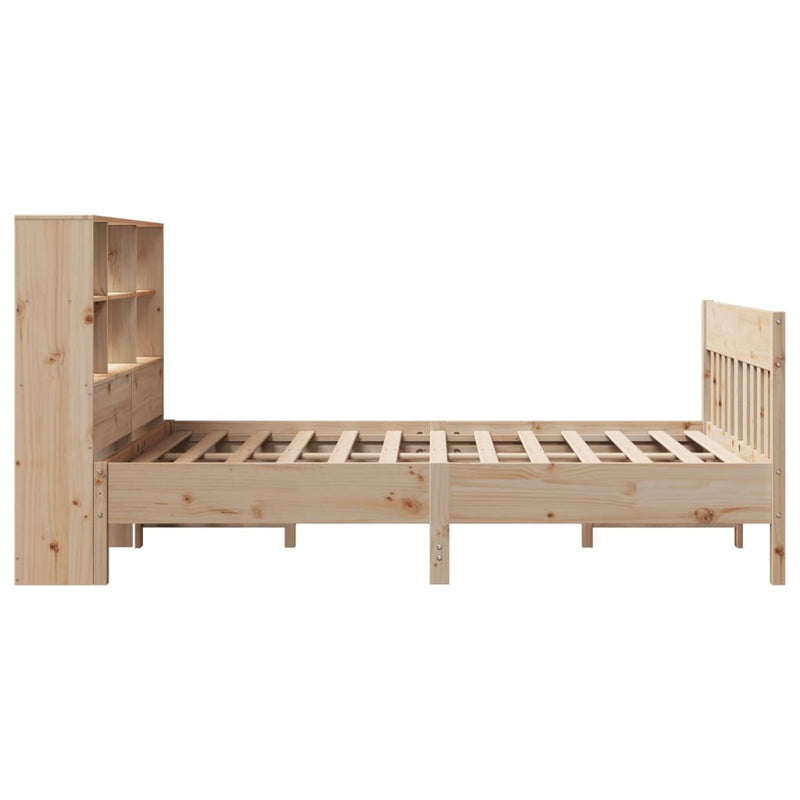 Bed Frame without Mattress 140x200 cm Solid Wood Pine