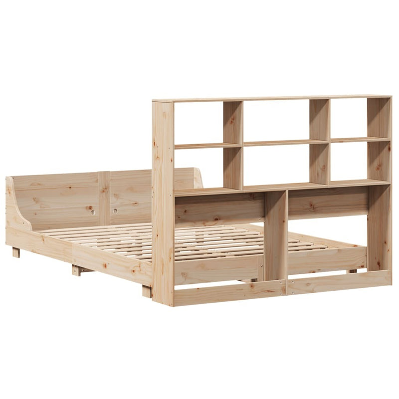 Bed Frame without Mattress 140x200 cm Solid Wood Pine