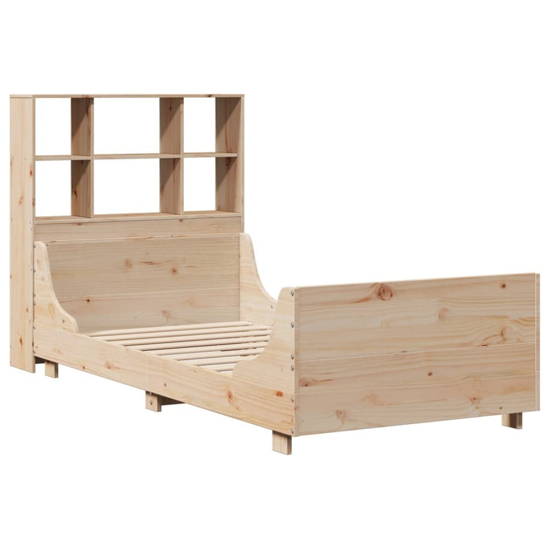 Bookcase Bed without Mattress 100x200 cm Solid Wood