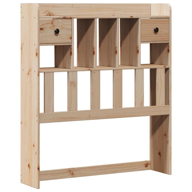 Bookcase Bed without Mattress 90x190 cm Single Solid Wood Pine