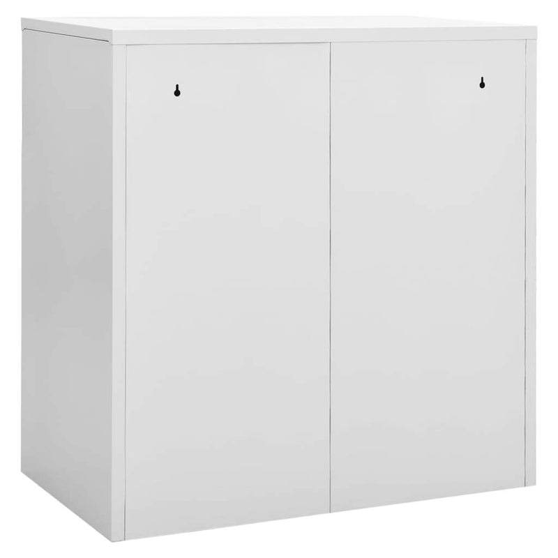 Locker Cabinet Light Grey and Green 90x45x92.5 cm Steel