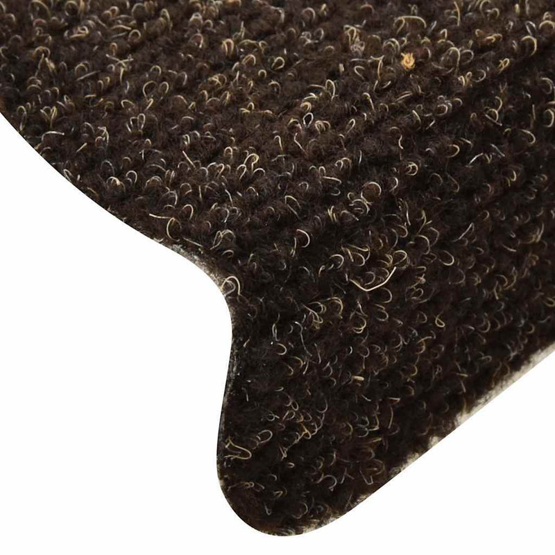 Stair Mats Self-adhesive 30 pcs Dark Brown 65x21x4 cm