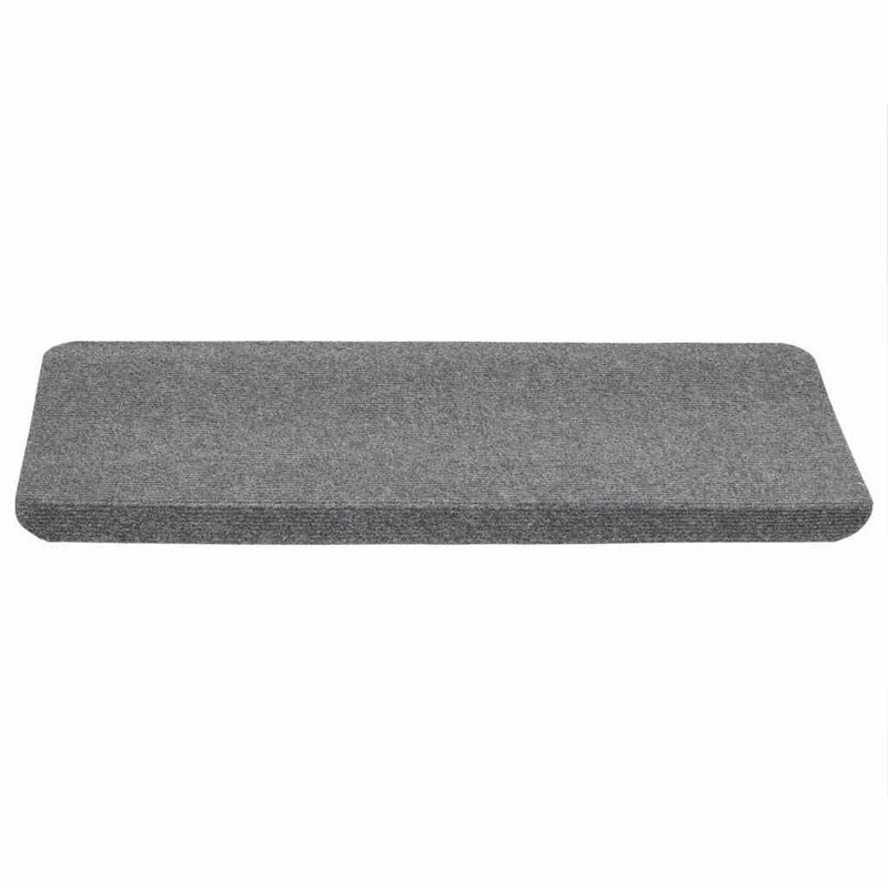 Stair Mats Self-adhesive 30 pcs Grey 65x24.5x3.5 cm