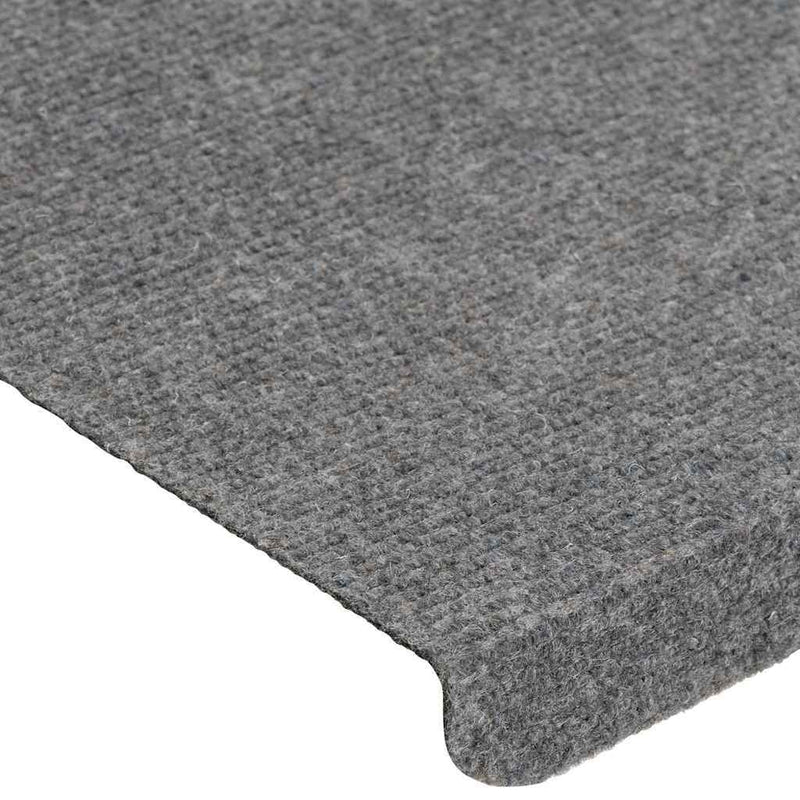 Stair Mats Self-adhesive 30 pcs Grey 65x24.5x3.5 cm