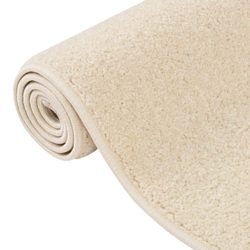 Rug Short Pile 140x200 cm Cream