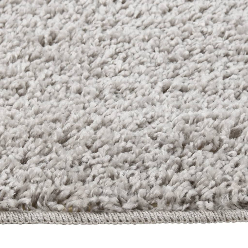 Shaggy Rug Light Grey 80x150 cm Anti Slip