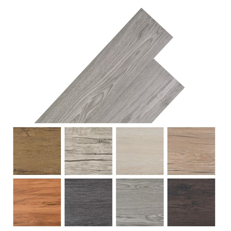 Self-adhesive PVC Flooring Planks 2.51 m 2 mm Dark Grey