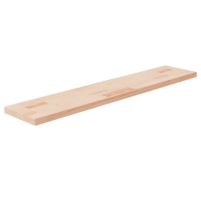 Shelf Board 100x20x2.5 cm Untreated Solid Wood Oak