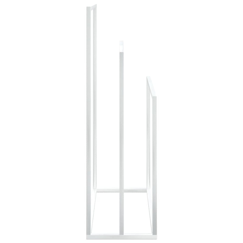 Freestanding Towel Rack White 48x24x79 cm Iron