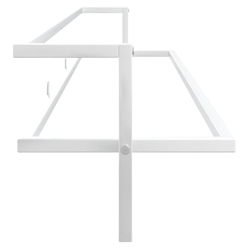 Towel Rack White 95x25x22 cm Iron