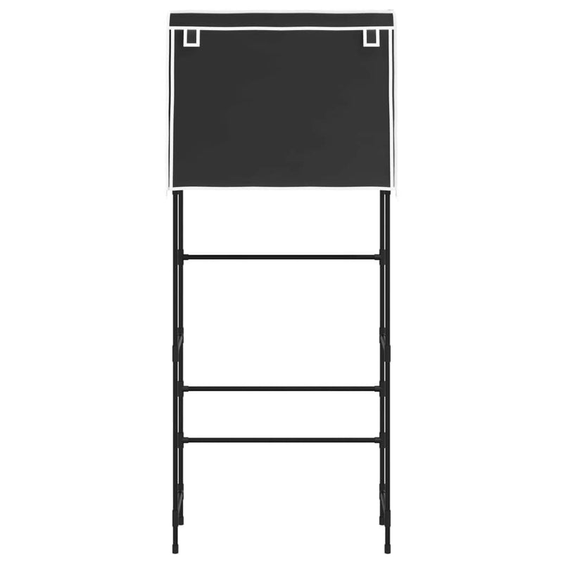 2-Tier Storage Rack over Laundry Machine Black 71x29.5x170.5 cm Iron