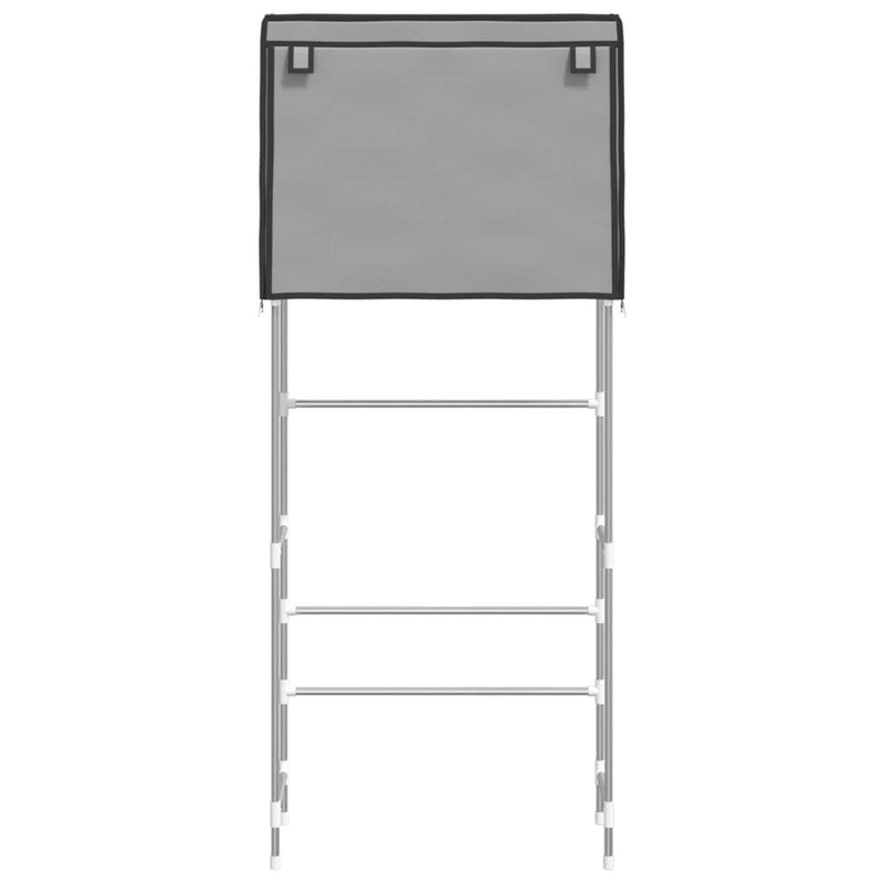 2-Tier Storage Rack over Laundry Machine Grey 71x29.5x170.5 cm Iron