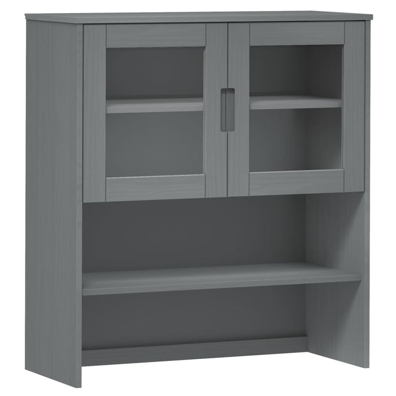 Top for Highboard MOLDE Grey 90x35x100 cm Solid Wood Pine