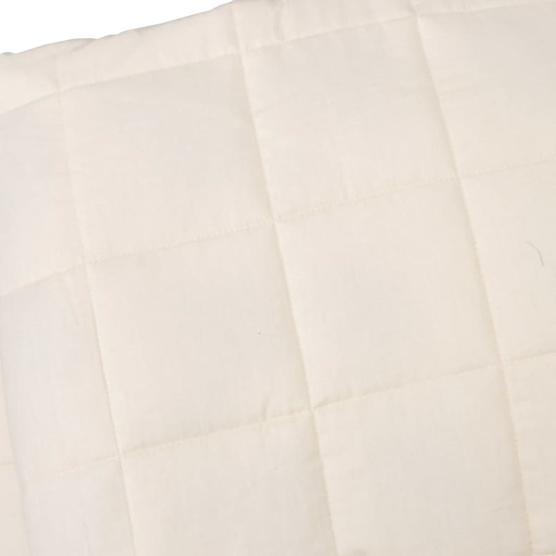 Weighted Blanket Light Cream 220x235 cm King 11 kg Fabric