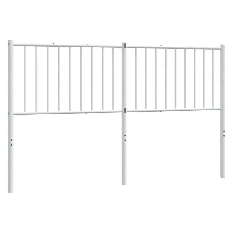 Metal Headboard White 150 cm