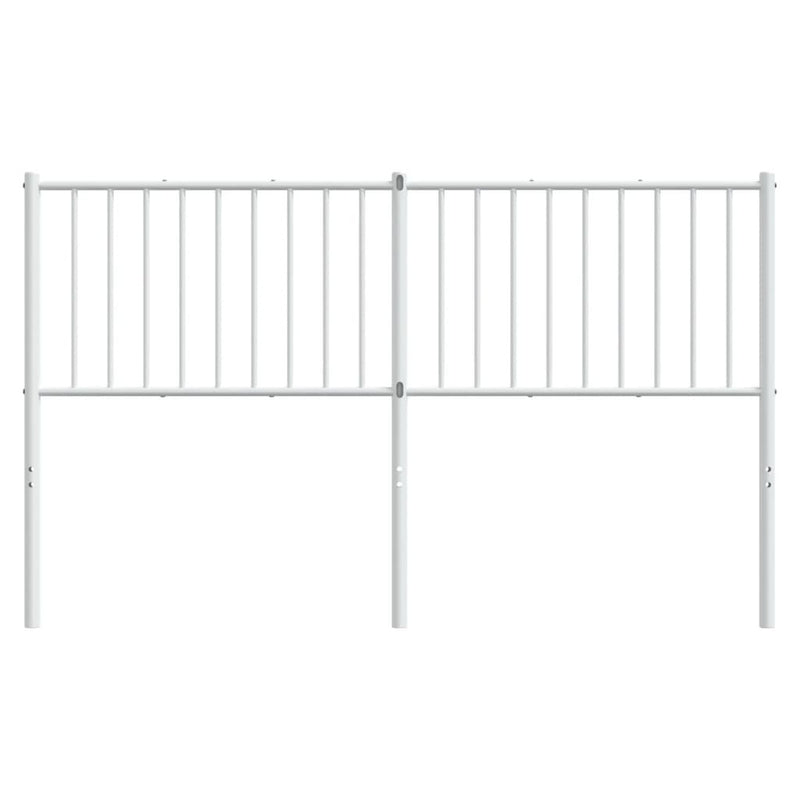 Metal Headboard White 150 cm