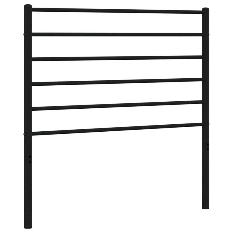 Metal Headboard Black 90 cm