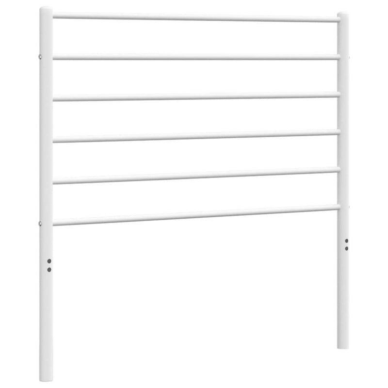 Metal Headboard White 75 cm