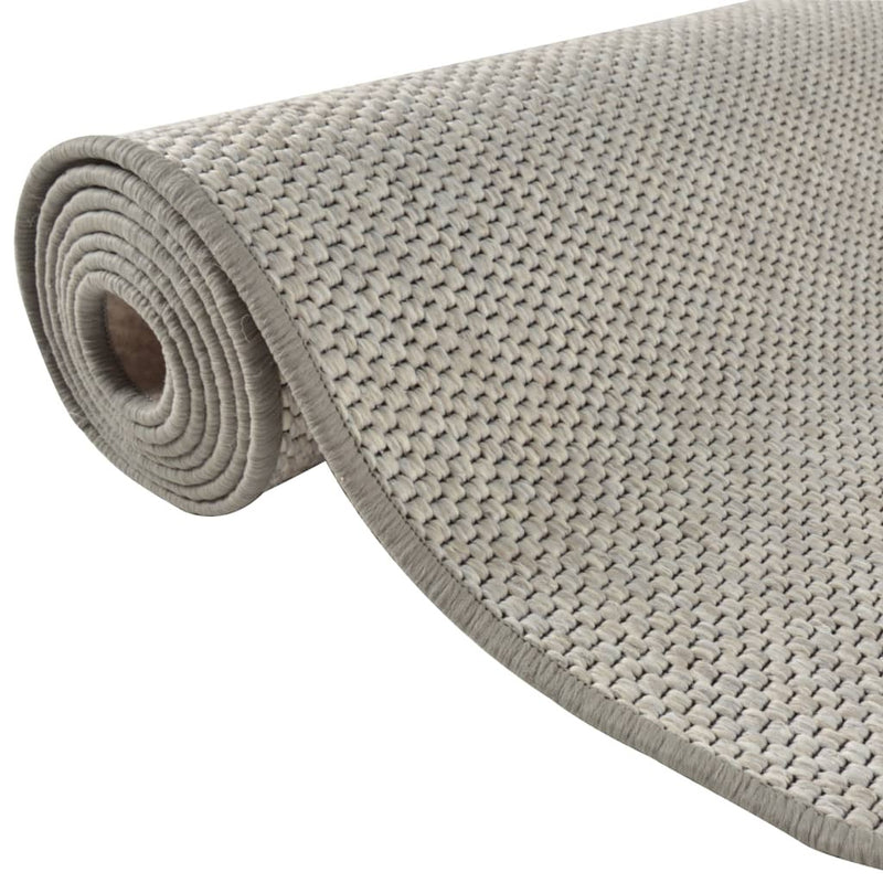 Carpet Runner Sisal Look Taupe 80x250 cm