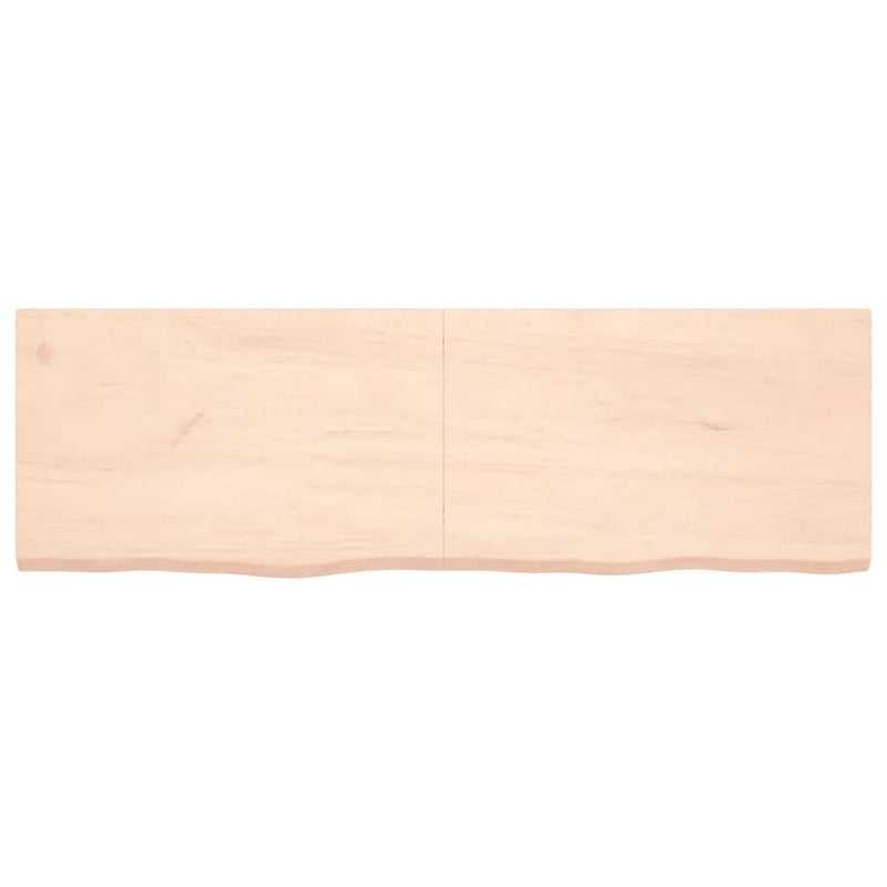 Wall Shelf 160x50x(2-4) cm Untreated Solid Wood Oak