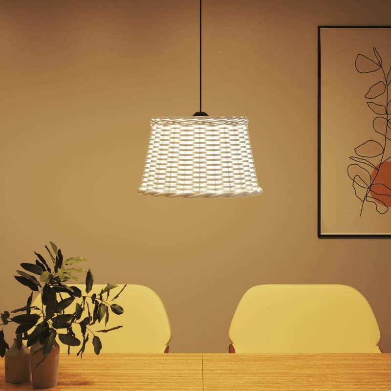 Ceiling Lamp Shade White 45x28 cm Wicker