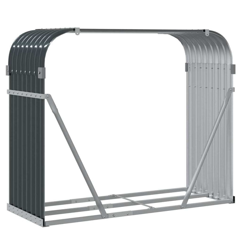 Log Holder Anthracite 120x45x100 cm Galvanised Steel