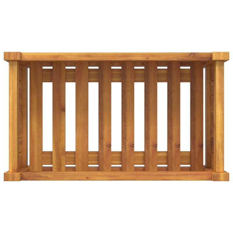 Garden Planter with Liner 54x31x30 cm Solid Wood Acacia