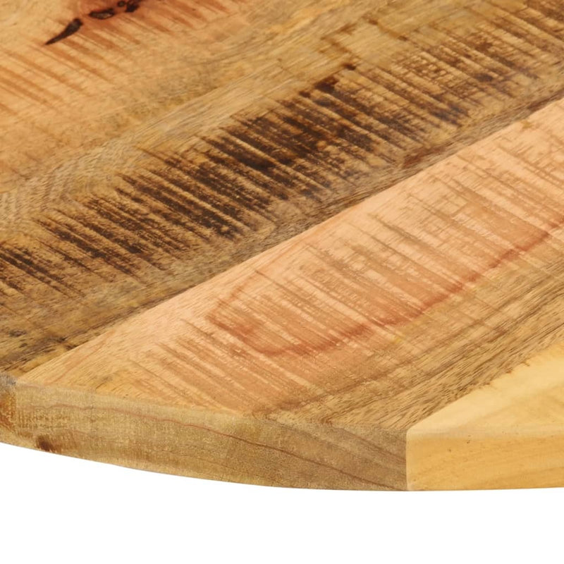 Table Top  90x2.5 cm Round Solid Wood Rough Mango