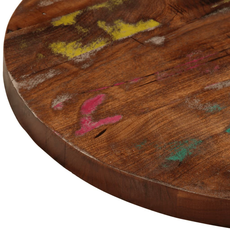 Table Top  40x1.5 cm Round Solid Wood Reclaimed