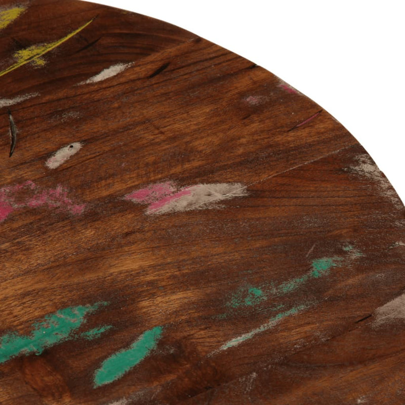 Table Top  40x1.5 cm Round Solid Wood Reclaimed