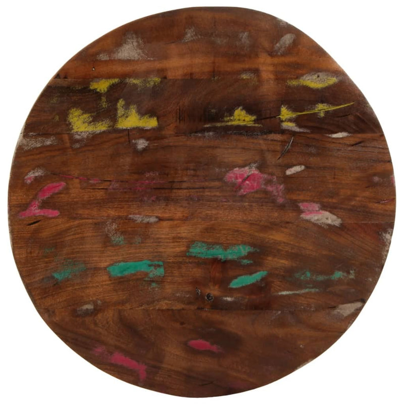 Table Top  40x1.5 cm Round Solid Wood Reclaimed