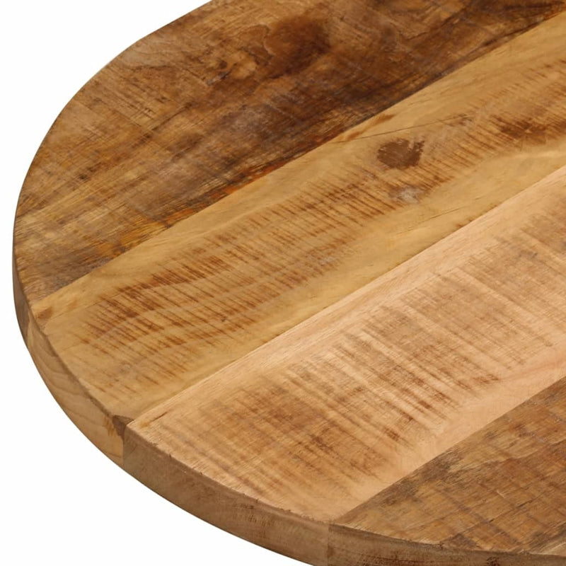 Table Top 80x40x3.8 cm Oval Solid Wood Rough Mango