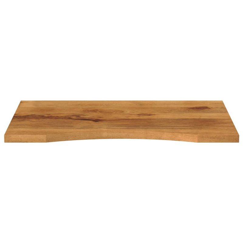 Desk Top with Curve 100x50x2.5 cm Solid Wood Rough Mango