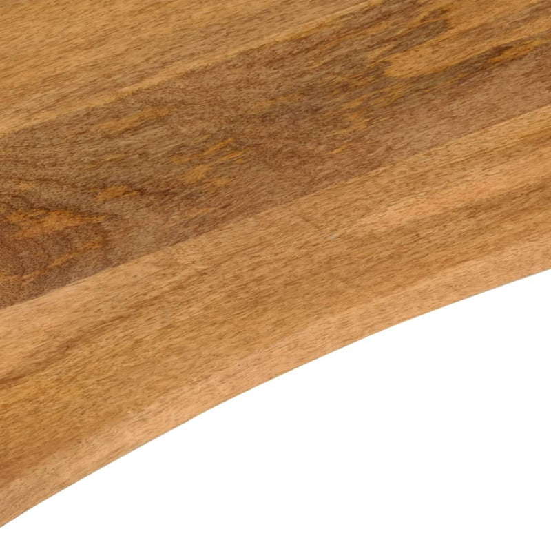 Desk Top with Curve 100x50x2.5 cm Solid Wood Rough Mango