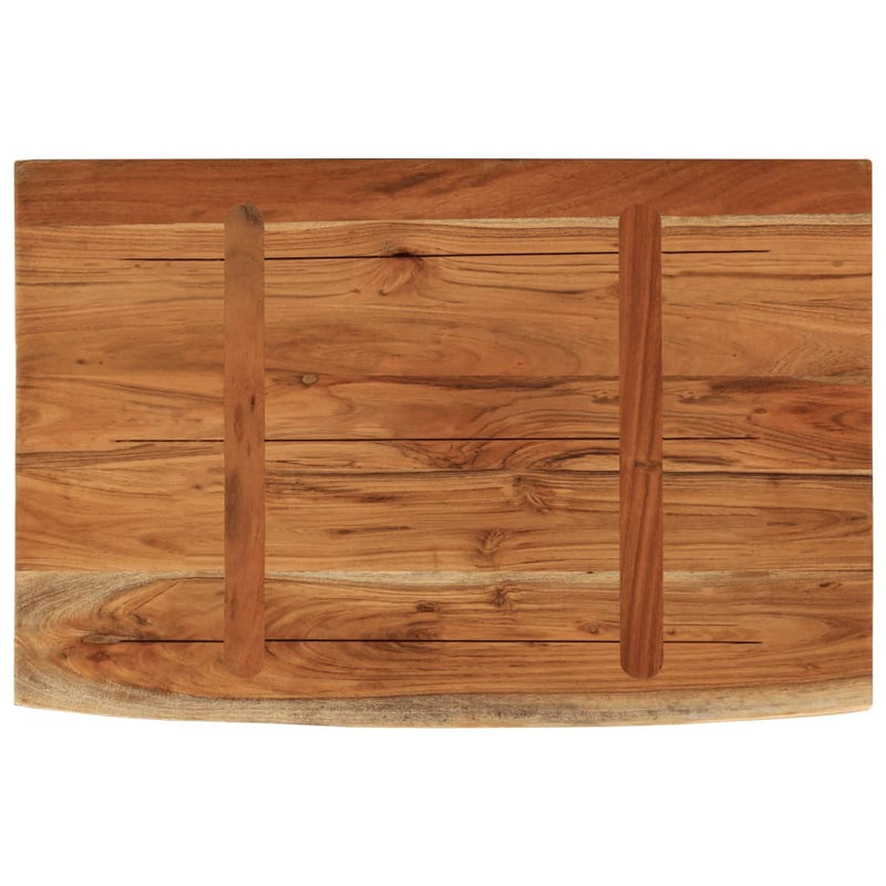 Wall Shelf 50x30x3.8 cm Rectangular Solid Wood Acacia Live Edge