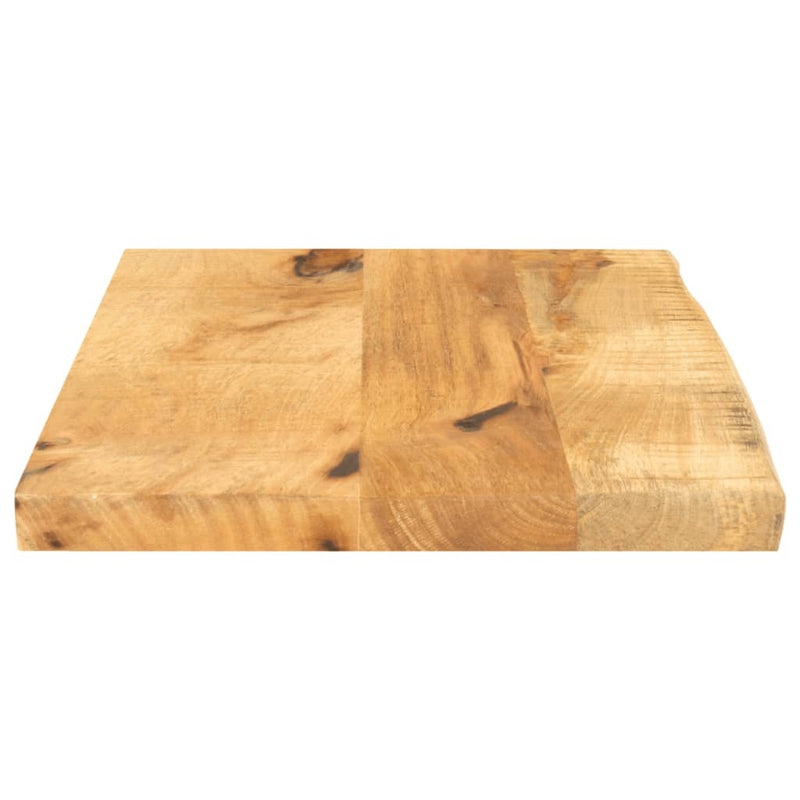 Table Top 40x30x3.8 cm Live Edge Solid Wood Rough Mango