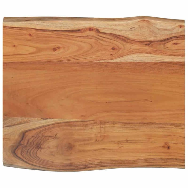 Table Top 70x60x2.5 cm Rectangular?Solid Wood Acacia Live Edge