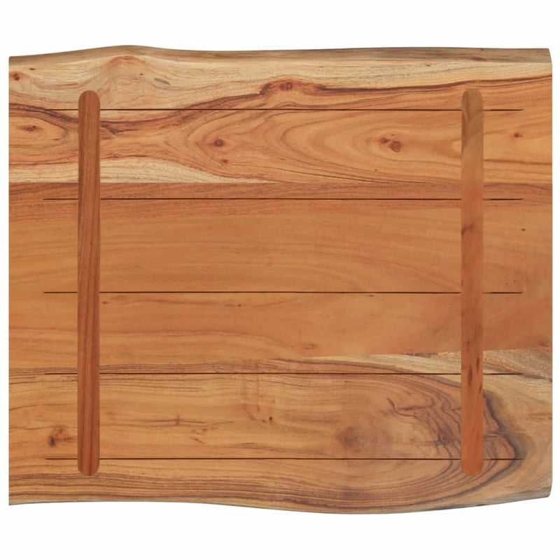 Table Top 70x60x2.5 cm Rectangular?Solid Wood Acacia Live Edge