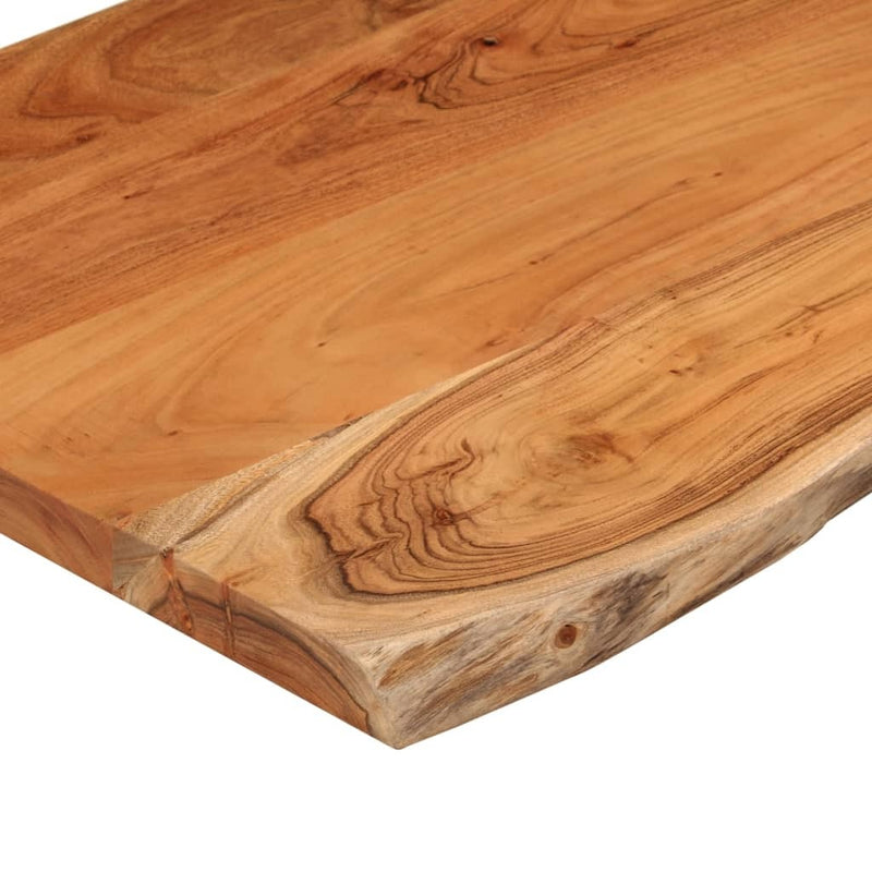 Table Top 70x60x2.5 cm Rectangular?Solid Wood Acacia Live Edge