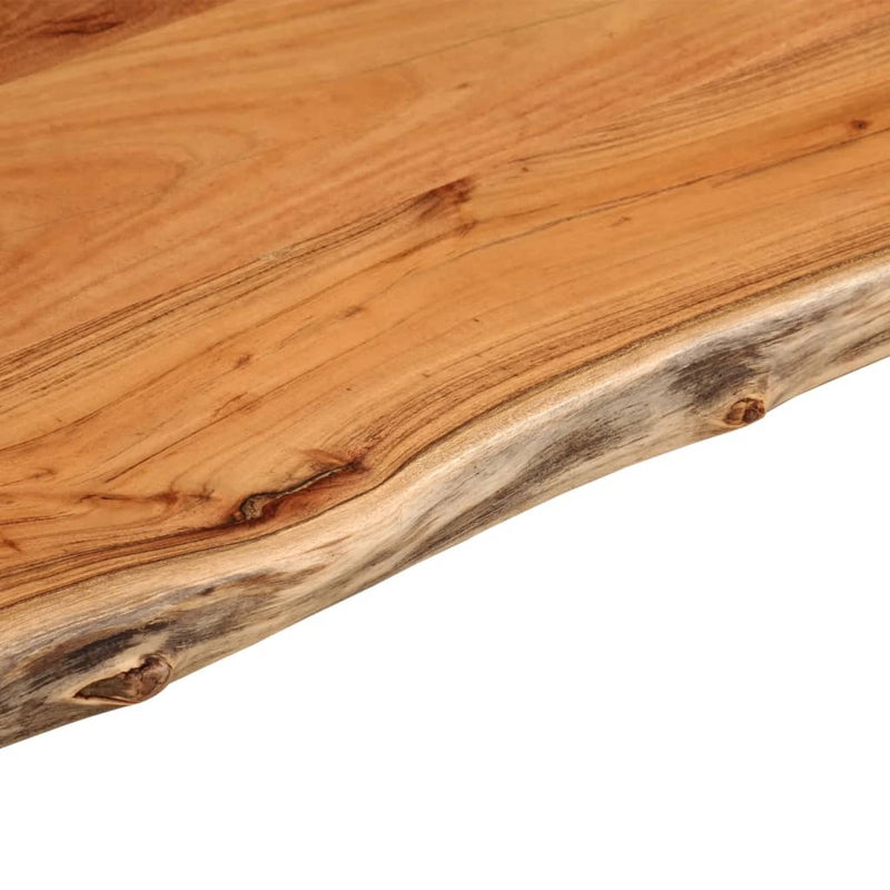 Table Top 70x60x2.5 cm Rectangular?Solid Wood Acacia Live Edge