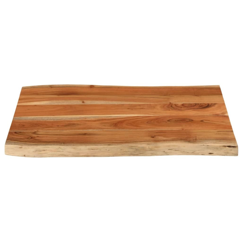 Table Top 80x60x3.8 cm Rectangular?Solid Wood Acacia Live Edge