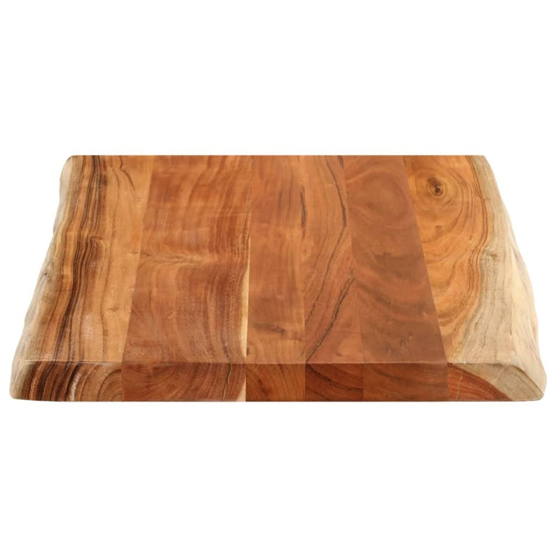 Table Top 80x60x3.8 cm Rectangular?Solid Wood Acacia Live Edge