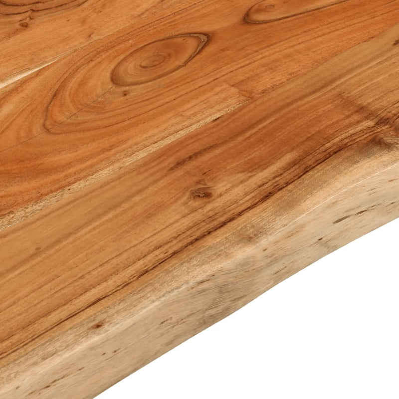 Table Top 80x60x3.8 cm Rectangular?Solid Wood Acacia Live Edge