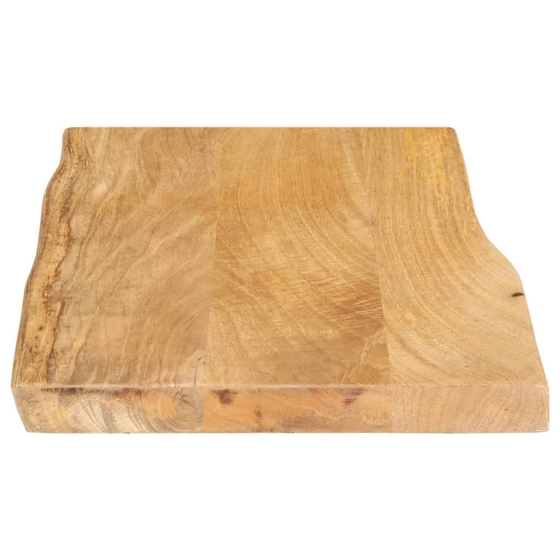 Table Top 60x40x2.5 cm Live Edge Solid Wood Mango