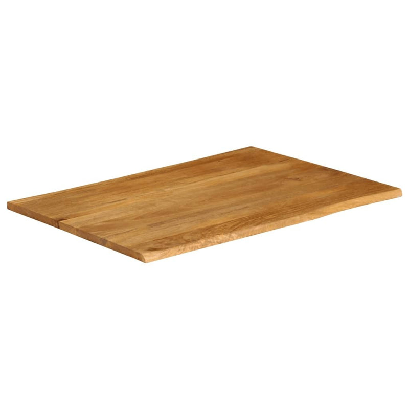 Table Top 90x80x2.5 cm Live Edge Solid Wood Mango