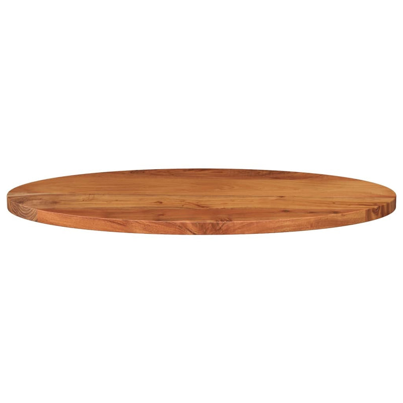 Table Top 110x40x3.8 cm Oval Solid Wood Acacia