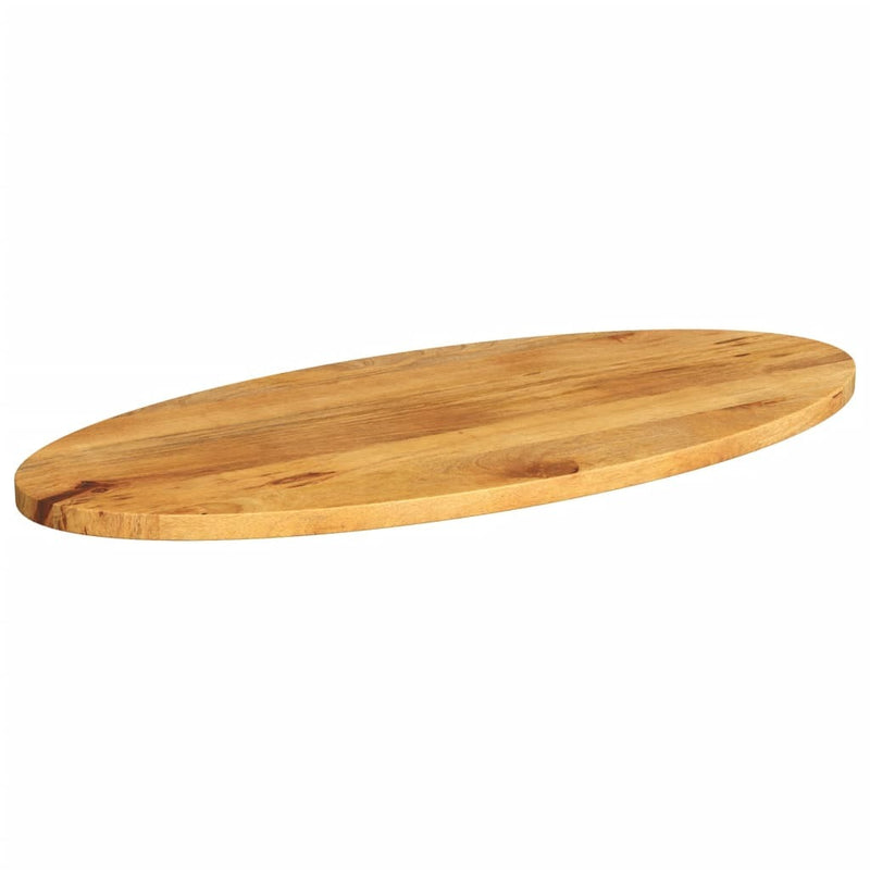 Table Top 110x40x3.8 cm Oval Solid Wood Mango