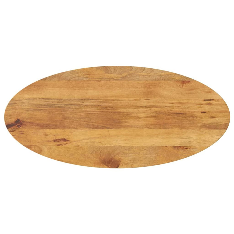 Table Top 110x40x3.8 cm Oval Solid Wood Mango