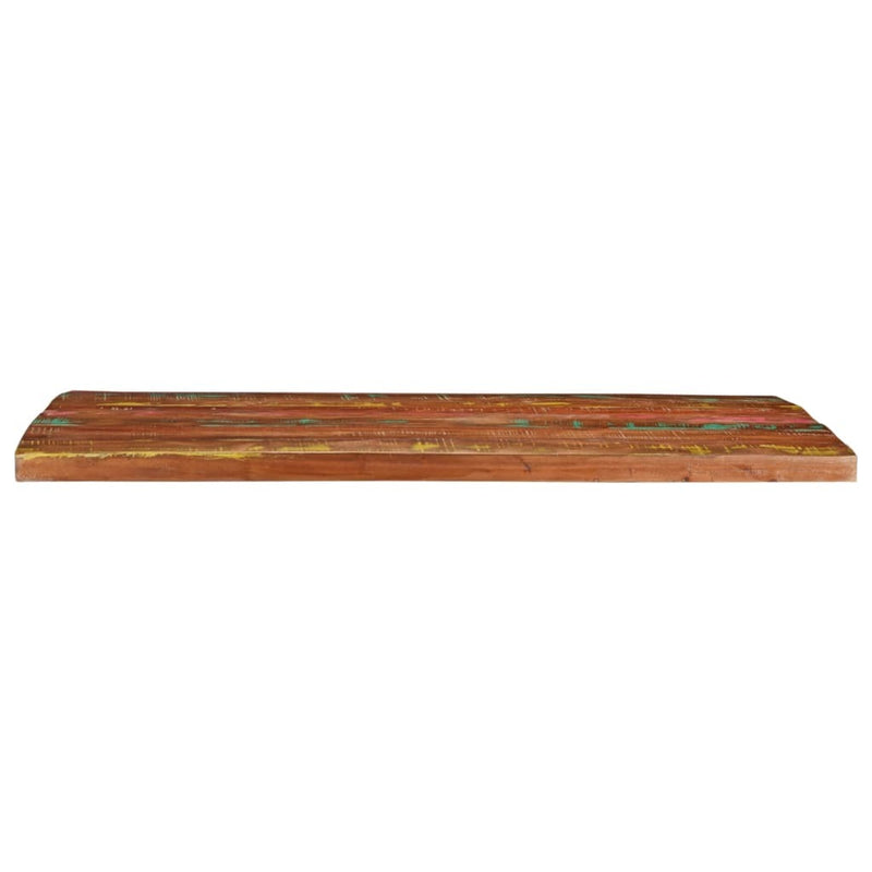 Table Top 100x80x2.5 cm Rectangular Solid Wood Reclaimed